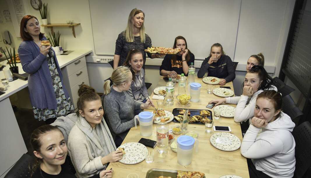 Pizzanettverket på Melhus videregående. Pizzanettverket på Melhus videregående.