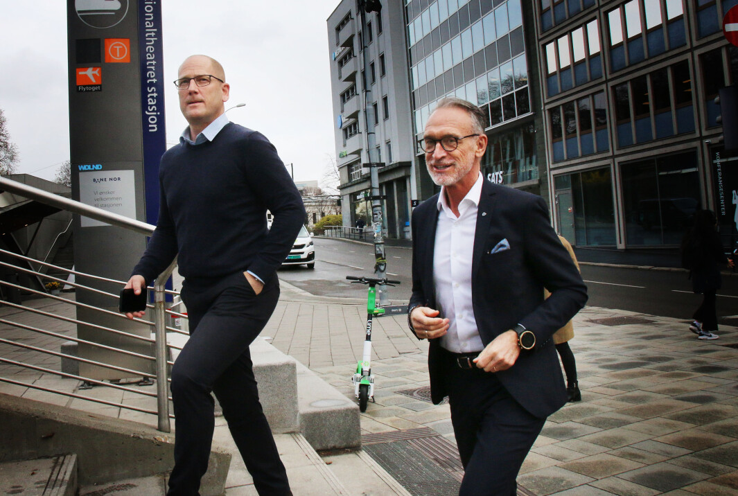 Steffen Handal i Unio og Tor Arne Gangsø i KS. Steffen Handal i Unio og Tor Arne Gangsø i KS.