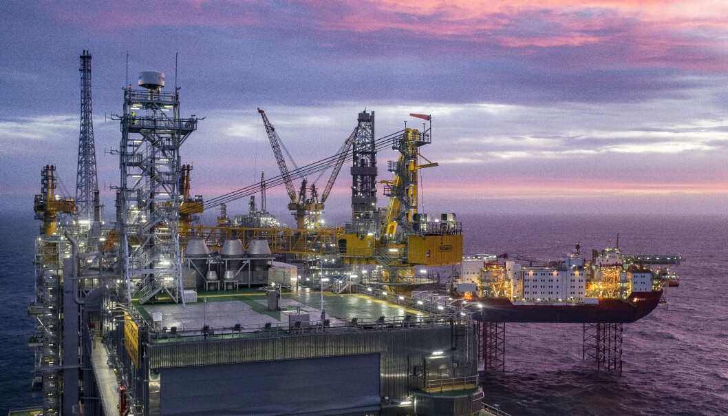 Oversiktsbilde Johan Sverdrup feltsenter, det tredje største oljefeltet på norsk sokkel. Oversiktsbilde Johan Sverdrup feltsenter, det tredje største oljefeltet på norsk sokkel.