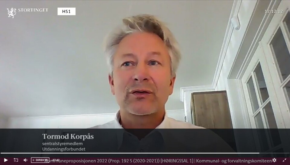Tormod Korpås stilte på møte i Kommunal- og forvaltningskomiteen. Tormod Korpås stilte på møte i Kommunal- og forvaltningskomiteen.