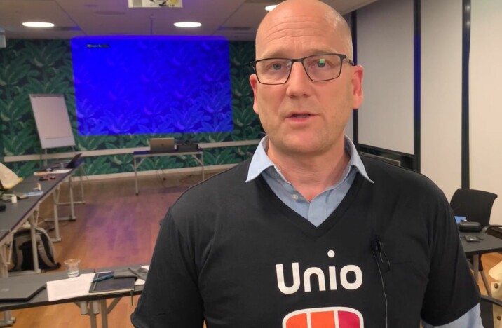 Utdanningsforbundets leder og streikegeneral for Unio, Steffen Handal.