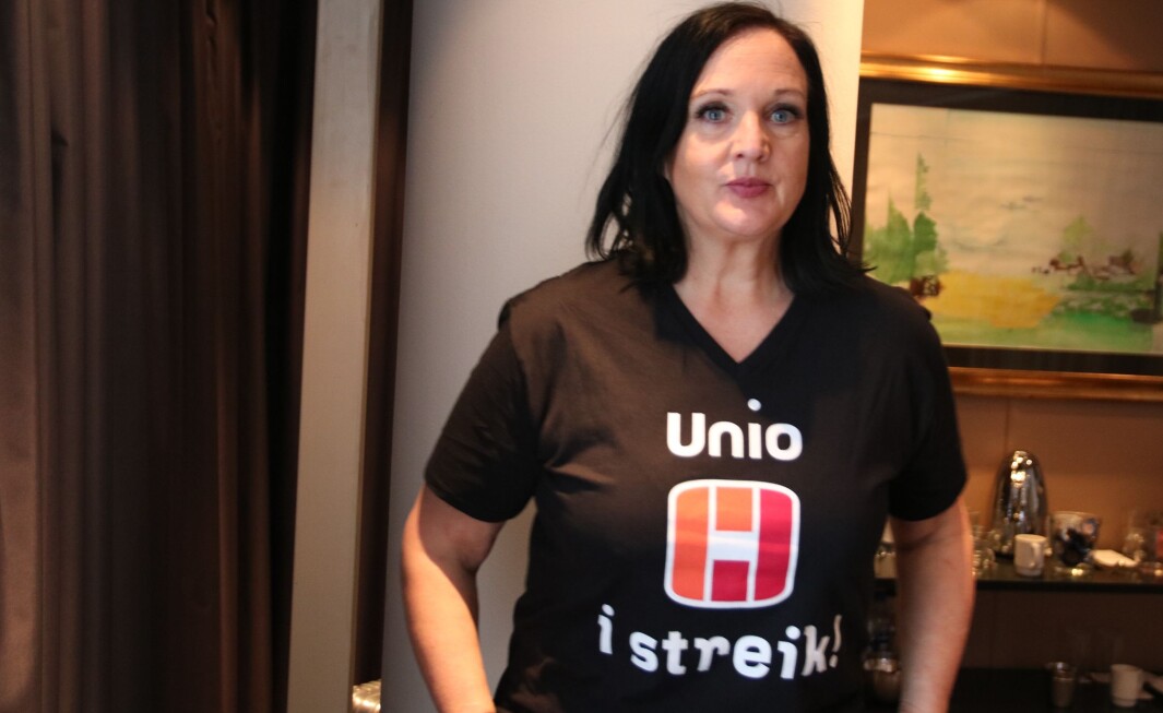 Forhandlingsleder Aina Skjefstad Andersen i Unio Oslo kommune. Forhandlingsleder Aina Skjefstad Andersen i Unio Oslo kommune.