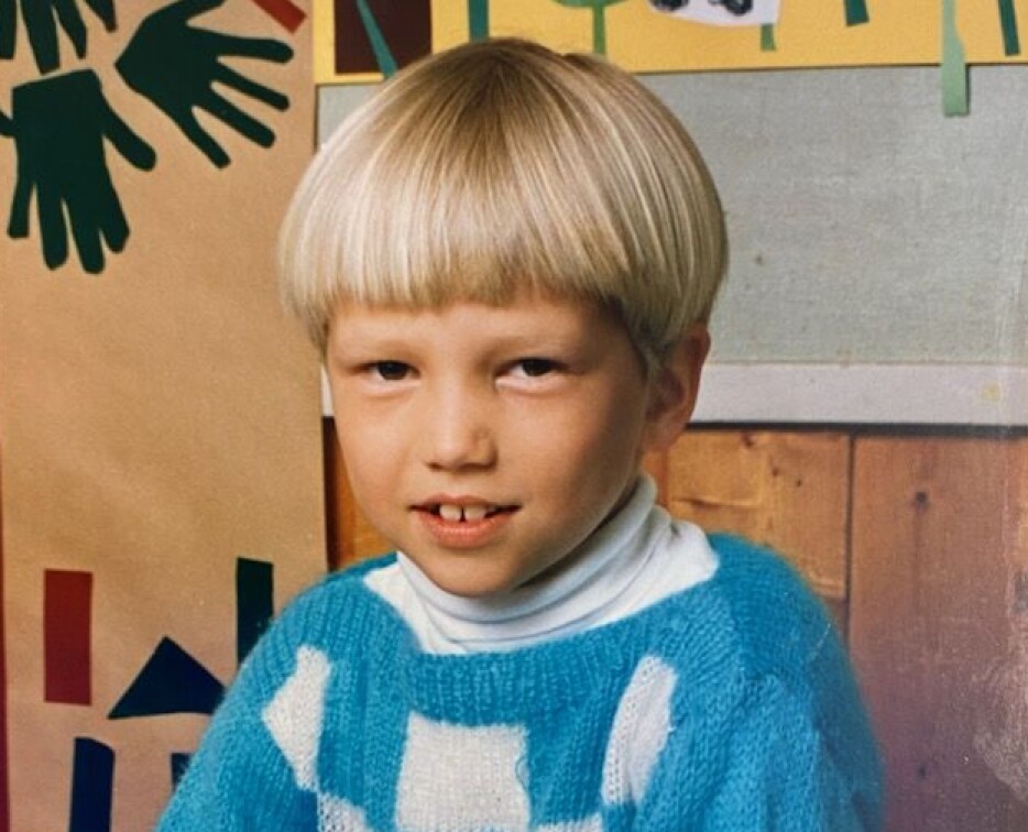 Ung og lovende Vedum, i første klasse på Breidablikk skole.