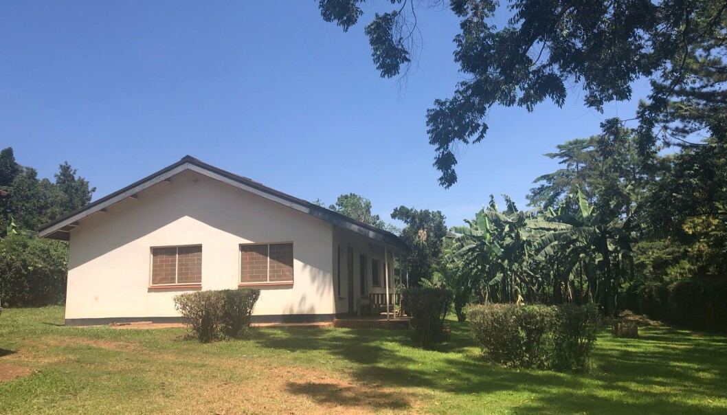 Studentene bodde i dette huset på Kyambogo University mens de hadde praksis i ugandiske barnehager Studentene bodde i dette huset på Kyambogo University mens de hadde praksis i ugandiske barnehager
