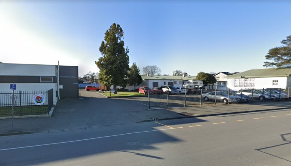 Alle skoler på New Zealand er stengt. Her fra Christchurch East School i Christchurch. Foto: Google Alle skoler på New Zealand er stengt. Her fra Christchurch East School i Christchurch. Foto: Google