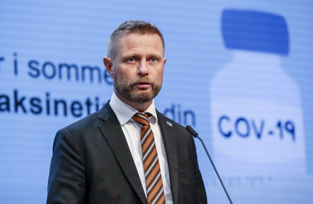 Helse- og omsorgsminister Bent Høie (H) . Helse- og omsorgsminister Bent Høie (H) .