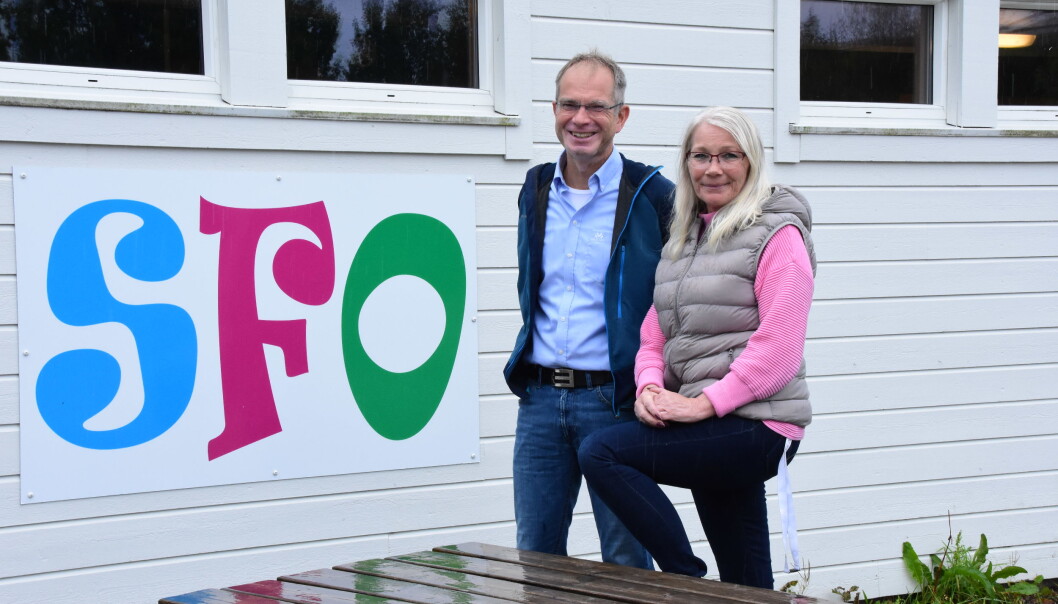 Rektor Kjell Arne Haugan og SFO-leder Berit Ulriksborg har savna debatten om skolefritids- ordningen i valgkampen. Rektor Kjell Arne Haugan og SFO-leder Berit Ulriksborg har savna debatten om skolefritids- ordningen i valgkampen.