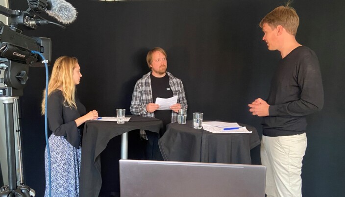 De politiske kamphanene Mathilde Tybring-Gjedde og Torstein Tvedt Solberg fyrte løs i valgduellen hos Utdanningsnytt. De politiske kamphanene Mathilde Tybring-Gjedde og Torstein Tvedt Solberg fyrte løs i valgduellen hos Utdanningsnytt.