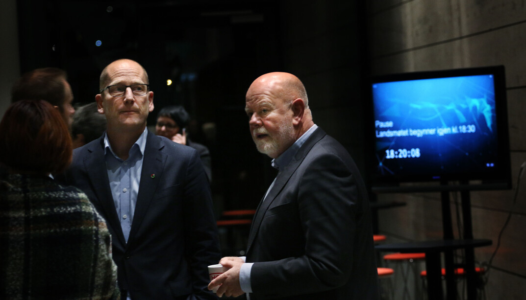 Steffen Handal og Terje Skyvulstad, leder og nestleder i Utdanningsforbundet. Steffen Handal og Terje Skyvulstad, leder og nestleder i Utdanningsforbundet.