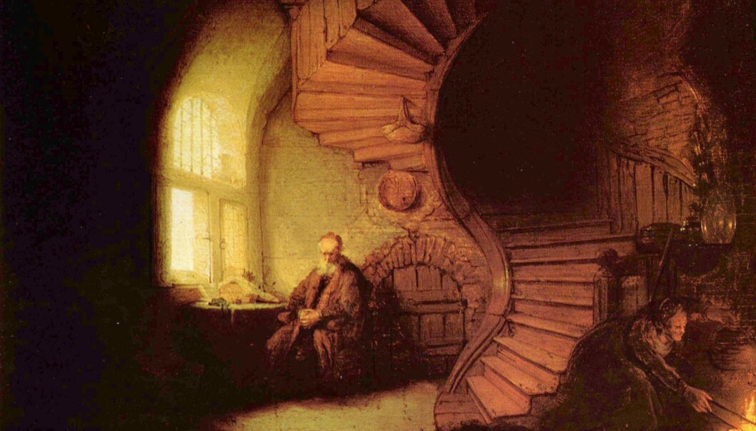 «Filosofen» av Rembrandt (1622). «Filosofen» av Rembrandt (1622).