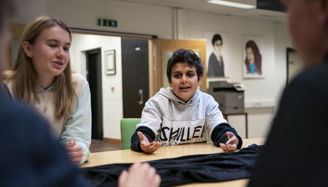 Elevene ved Stabbursmoen skole var godt fornøyd med å ha leksefri. Radin Sedarati (11) merket at han gledet seg mer til skolen. Elevene ved Stabbursmoen skole var godt fornøyd med å ha leksefri. Radin Sedarati (11) merket at han gledet seg mer til skolen.