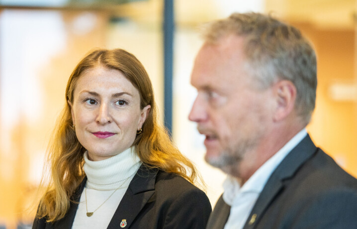 Byrådsleder Raymond Johansen og byråd for oppvekst og kunnskap, Sunniva Holmås Eidsvoll (SV).