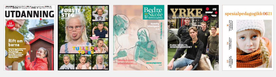 Utdanningsforbundet utgir medlemsbladet Utdanning, og tidsskriftene Første steg, Bedre Skole, Yrke og Spesialpedagogikk. Utdanningsforbundet utgir medlemsbladet Utdanning, og tidsskriftene Første steg, Bedre Skole, Yrke og Spesialpedagogikk.
