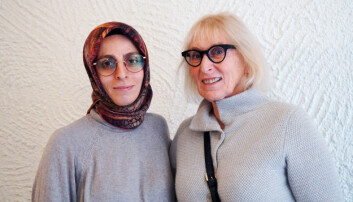 Student Hilal Toraman med mentor Solveig Lundeberg. Student Hilal Toraman med mentor Solveig Lundeberg.