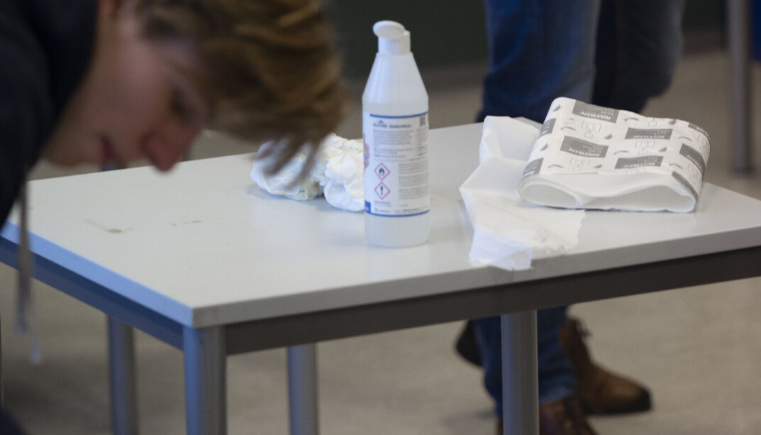 I høst har det vært stor økning av antall smittede som jobber i skoler og barnehager. I høst har det vært stor økning av antall smittede som jobber i skoler og barnehager.