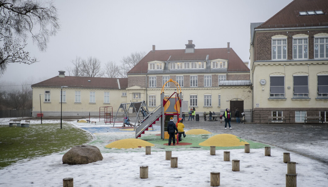 Bemanningen i Oslo-skolen er på bedringens vei. Her ved Tåsen skole. Bemanningen i Oslo-skolen er på bedringens vei. Her ved Tåsen skole.