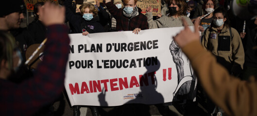 Franske lærere går til streik over koronatiltak