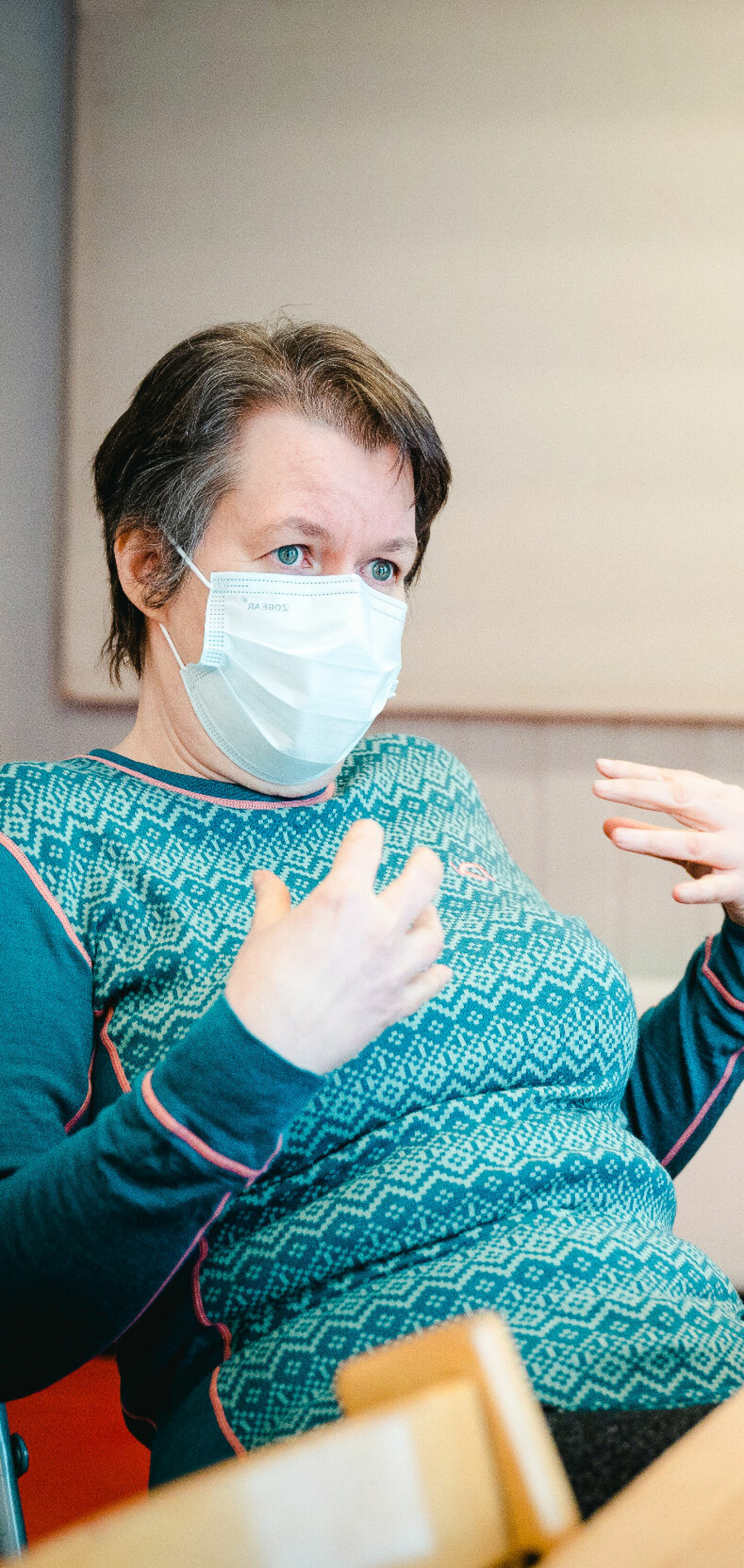 Oslo 18. januar 2022. Kurland barnehage på Furuset i Oslo. 3 av 10 ansatte i barnehagen har fått long-covid. To av dem er Kelly Hunter (54) og Marianne Falla (42).FOTO: JOAKIM S. ENGER