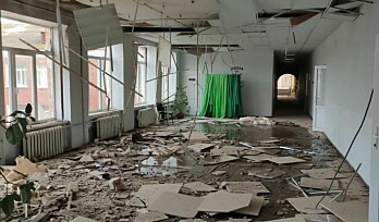 Dette var et klasserom i Ukraina. Nå holder landets skoler og barnehager stengt.