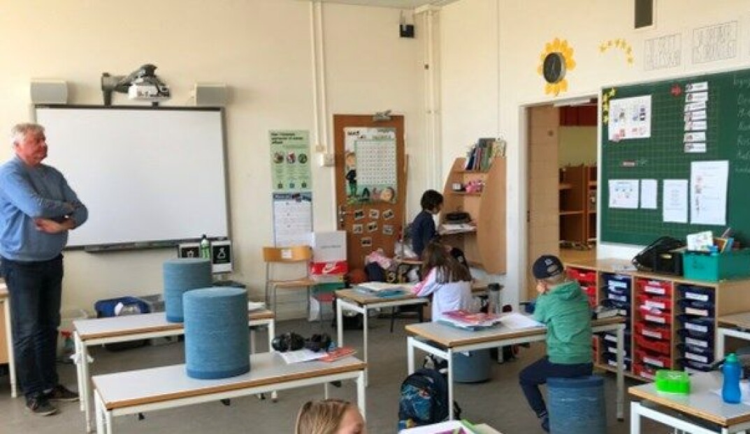 Fra Husum skole i Danmark. Fra Husum skole i Danmark.