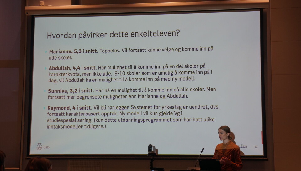 Brukte byrådspolitikerne for å illustrere modellen.