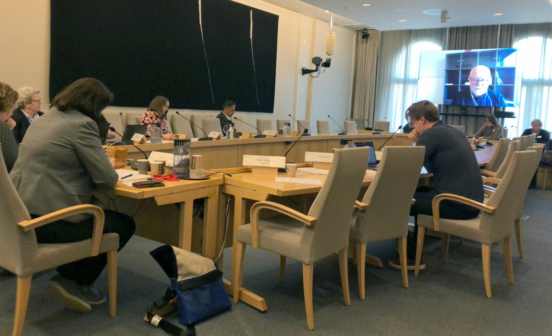 Terje Skyvulstad deltok digitalt på høringen om tiltak for å ta igjen tapt læring.