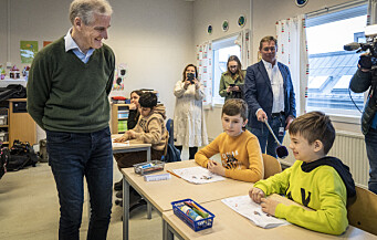 Statsministeren møtte ukrainske skolebarn