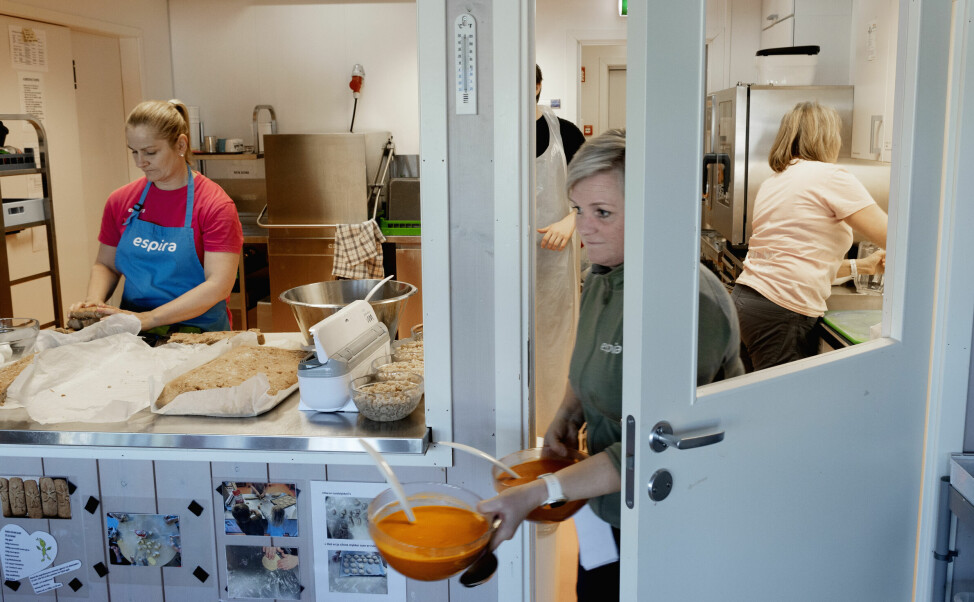 Espira Oreid i Halden har mat som fokusområde i barnehagen. De har ansatt egen kokk i 80 prosent stilling.