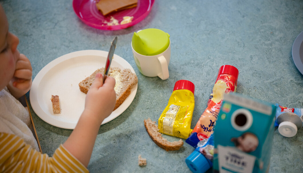 Regjeringen vil regulere matpenger i barnehagene.