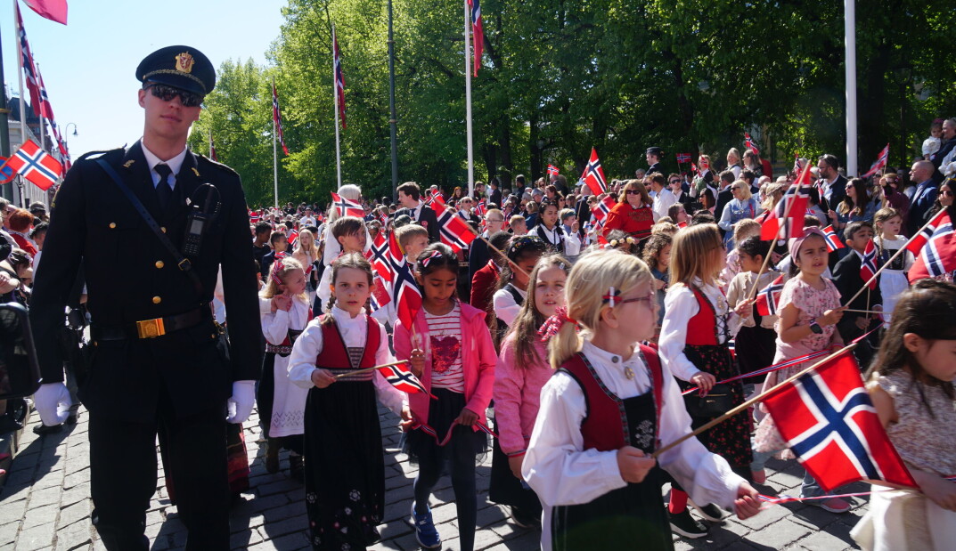 Elever fra 130 skoler i Oslo feiret at barnetoget endelig er tilbake Elever fra 130 skoler i Oslo feiret at barnetoget endelig er tilbake