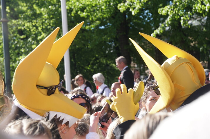 «Give that wolf a banana» skapte god stemning. «Give that wolf a banana» skapte god stemning.