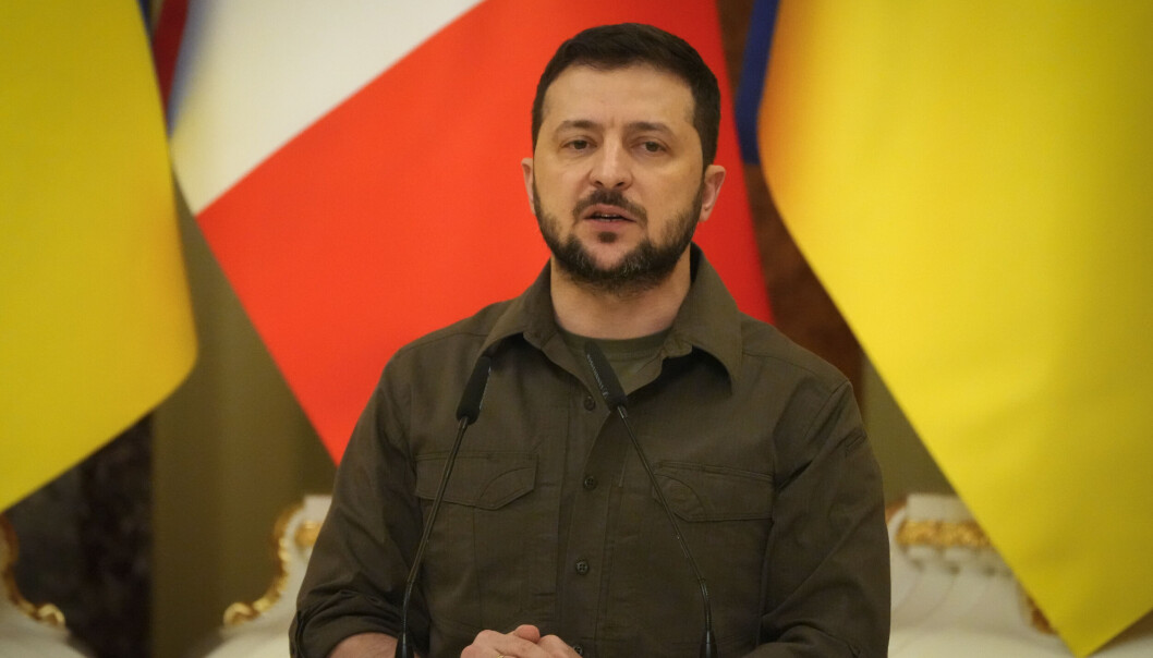 Ukrainas presiden Volodymyr Zelenskyj. Ukrainas presiden Volodymyr Zelenskyj.