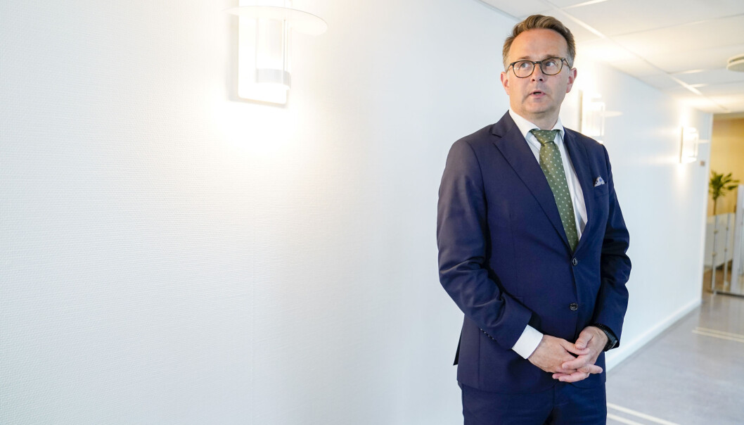 Oslo 20220523. Mats Ruland fra Riksmeklingsmannen møter pressen i forbindelse med hovedoppgjøret for ansatte i staten som har meklingsfrist ved midnatt natt til tirsdag 24. Mai.Foto: Håkon Mosvold Larsen / NTB Oslo 20220523. Mats Ruland fra Riksmeklingsmannen møter pressen i forbindelse med hovedoppgjøret for ansatte i staten som har meklingsfrist ved midnatt natt til tirsdag 24. Mai.Foto: Håkon Mosvold Larsen / NTB
