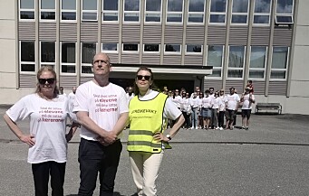 Sparket i gang lærerstreiken i Bergen