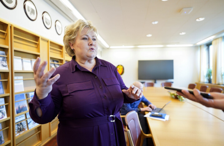 Høyre-leder og tidligere statsminister Erna Solberg sier skolepolitikk blir viktig for Høyre fremover.