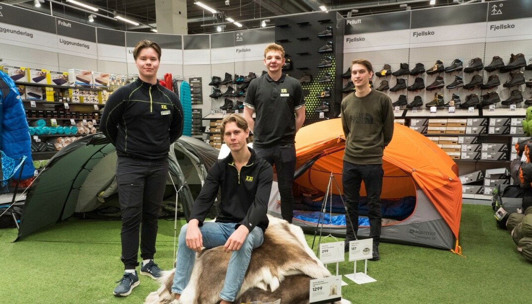 Josef Urheim Norum, Lukas Svare, Martin Wærnes Stubergh og Erik André M. Keiseraas på XXL. Josef Urheim Norum, Lukas Svare, Martin Wærnes Stubergh og Erik André M. Keiseraas på XXL.