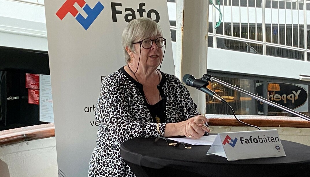 Forsker Anna Inga Hilsen er forsker hos Fafo. Under Arendalsuka er hun en av mange forskere som presenterer sine funn på Fafobåten. Forsker Anna Inga Hilsen er forsker hos Fafo. Under Arendalsuka er hun en av mange forskere som presenterer sine funn på Fafobåten.