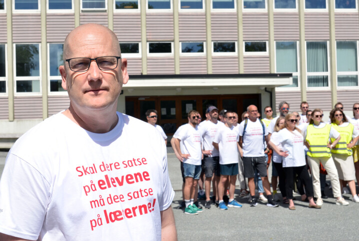 Utdanningsforbundets leder Steffen Handal.