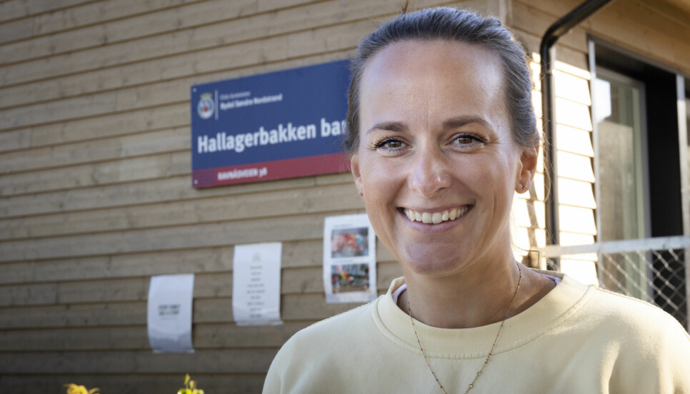 Styrer i Hallagerbakken barnehagen, Pia Maria Jakset, er svært begeistra over appen Kiddy, men ønsker seg enda flere tilgjengelige språk.