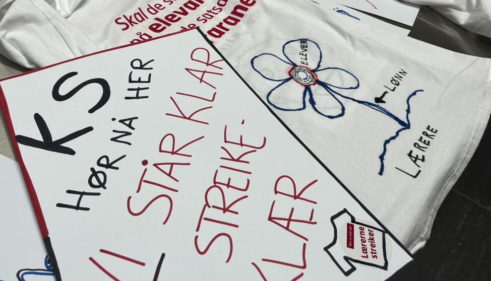 Streik. Bildene er tatt i H17
