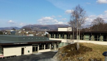 Lærere ved Slåtthaug ungdomsskole i Bergen ble tatt ut i streik den 22. august.
