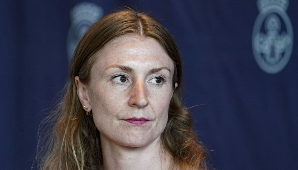 Oslo 20220613. Byråd for oppvekst og kunnskap Sunniva Holmås Eidsvoll (SV) deltar på hasteinnkalt pressekonferanse i Oslo rådhus om Fornebubanen.Foto: Terje Pedersen / NTB