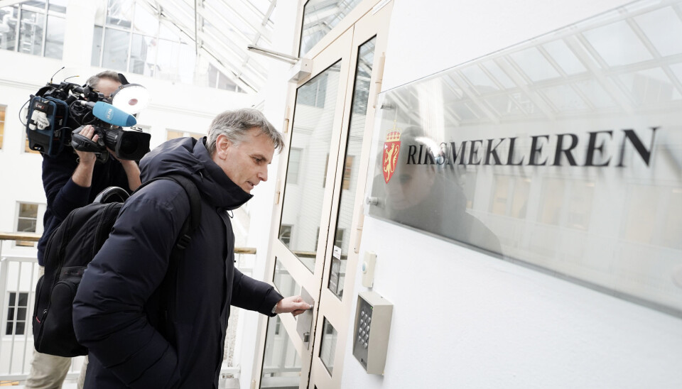 Bjørn Tommy Skjeldrup i PBL, da han skulle møte partene i barnehagestreiken til mekling hos Riksmekleren, tirsdag. Bjørn Tommy Skjeldrup i PBL, da han skulle møte partene i barnehagestreiken til mekling hos Riksmekleren, tirsdag.