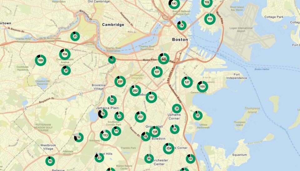 På en åpen nettside kan hvem som helst sjekke luftkvaliteten i tusenvis av klasserom i Boston.