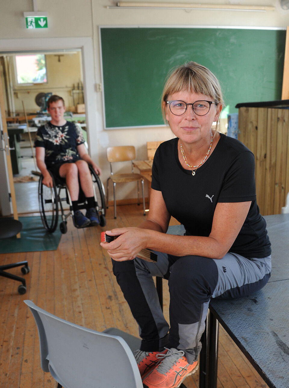 Faglærer i entreprenørfaget, Sissel Nordlund bruker lite tavleundervisning.