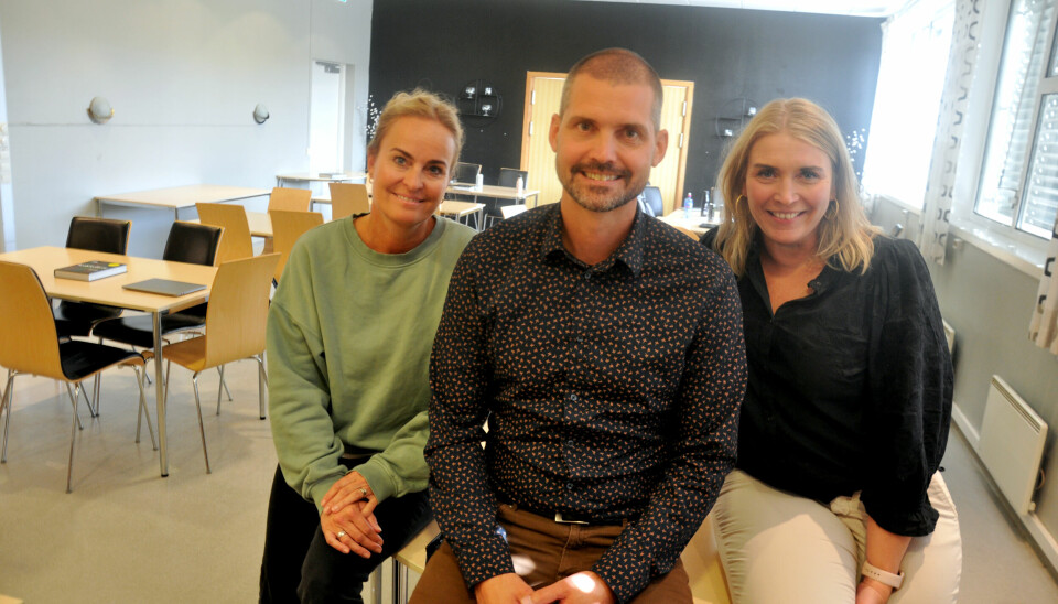 Assisterende rektor Cathrine Monsen, fagleder Petter Grøtvedt Kildebo og utdanningsleder Ann Kristin Olsen.