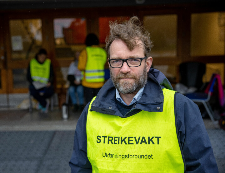Lærer Ingvar Kjøl streiket i nesten fire måneder i fjor..