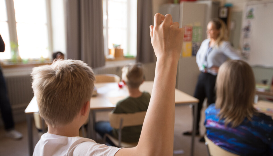 Friskolene i Sverige får mindre penger Skole
sverige
rekke hånda
undervisning
