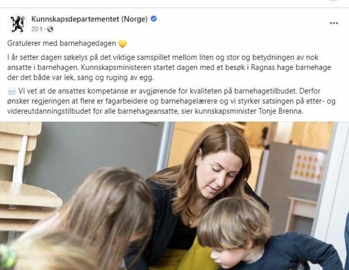 KD kom ikke så langt med hjertet de pyntet posten med. KD kom ikke så langt med hjertet de pyntet posten med.