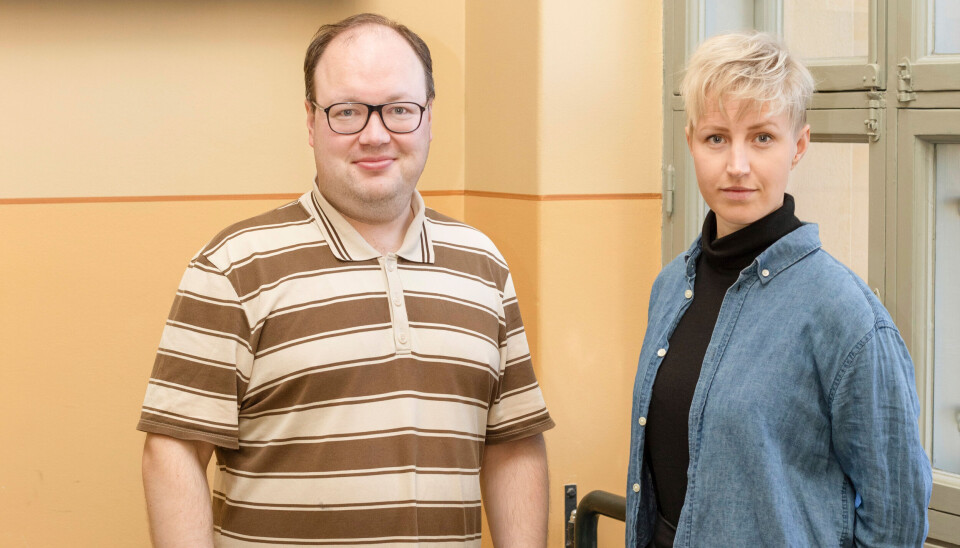 Lærerne Tuomas Anttila og Sandra Lillqvist